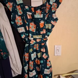 Lady Vintage Cotton Dress | Size 18 | Retro Gift Print